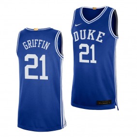 Duke Blue Devils A.J. Griffin #21 Blue 2022 NBA Draft top prospect Jersey Limited