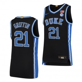 AJ Griffin #21 Duke Blue Devils 2021-22 College Basketball Limited Black Jersey