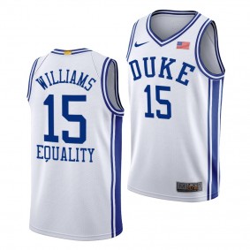 Duke Blue Devils Mark Williams #15 White Home Jersey 2022 NBA Draft top prospect