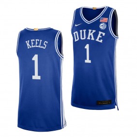 Trevor Keels #1 Duke Blue Devils 2021-22 College Basketball Authentic Royal Jersey